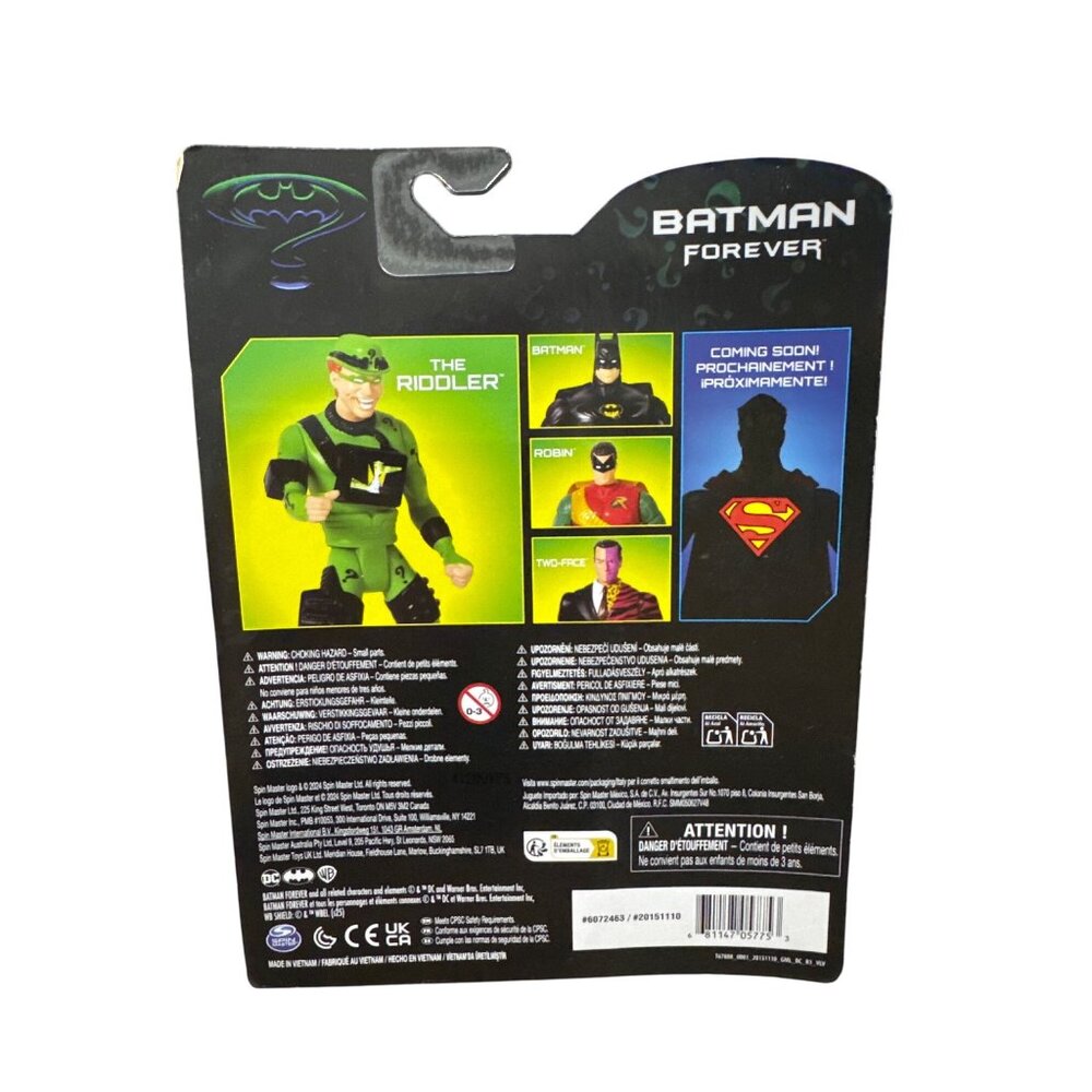 DC Retro Collection Batman Forever The Riddler Action Figure New In Box - Picture 3 of 4
